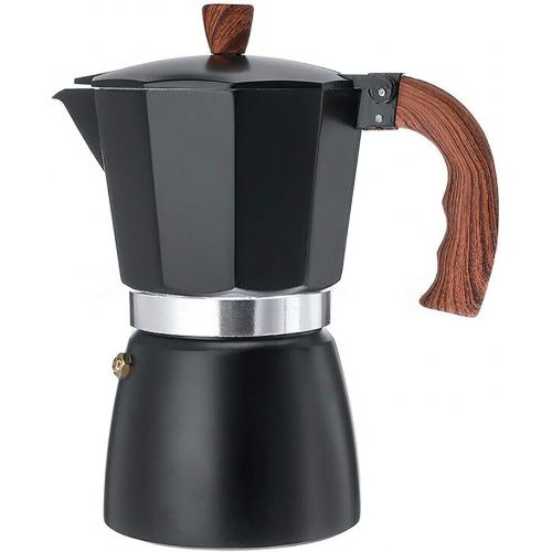  Houkiper Moka Pot, 6cup, Italian Classic Stovetop Espresso Maker Coffee Maker Aluminum Moka Express Stovetop Coffee Maker , Easy To Operate(150ml)