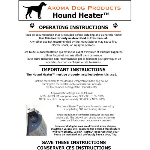  Akoma Hound Heater Dog House Furnace