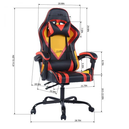  House in Box Reclining Gaming Chair Ergonomic Computer Desk Chairs Swivel Racing Chair