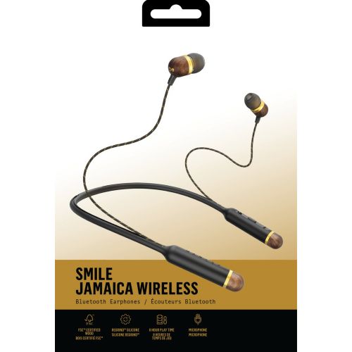  House of Marley Smile Jamaica Wireless Bluetooth Neckband Headphones, Brass