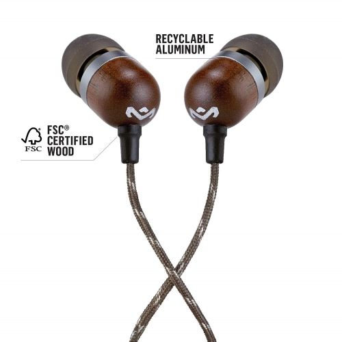  House of Marley Smile Jamaica Wired Noise Cancelling Headphones with Microphone, Midnight