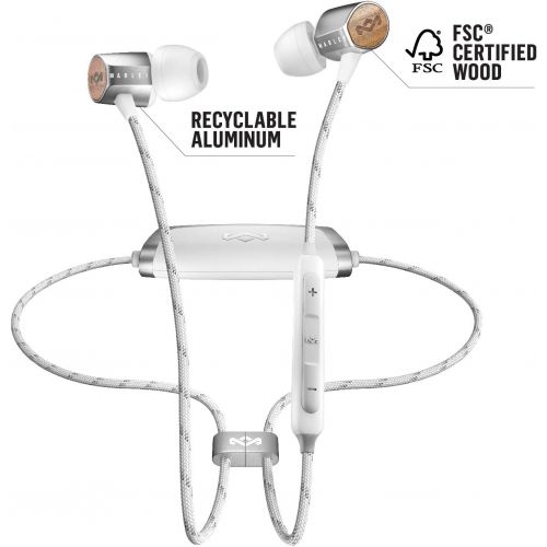  House of Marley Uplift 2 Wireless Headphones with Microphone, Silver