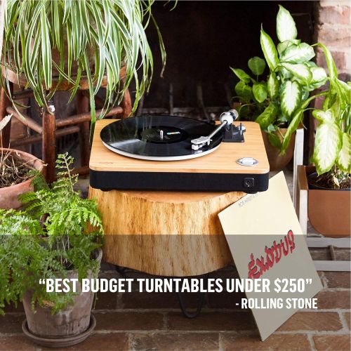 House of Marley Stir It Up Turntable: Vinyl Record Player with 2 Speed Belt, Built-in Pre-Amp, and Sustainable Materials