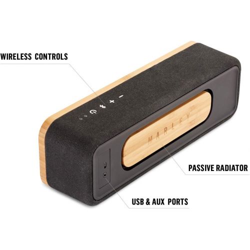  House of Marley, Get Together Mini Bluetooth Portable Audio System, EM-JA013 -SB Singnature Black