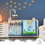 HouseCraft Cocoon Luxurious Elephant Baby Crib Bedding Sets for Boys - Let Your Little One Sleep Like an Angel -...