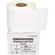 HouseLabels 50 Rolls; 300 Labels per Roll of DYMO-Compatible 30256 Large Shipping Labels (2-516 x 4) -- BPA Free!