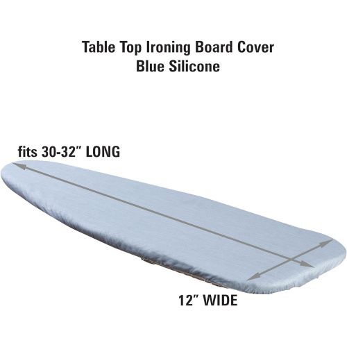  [아마존베스트]Household Essentials 1 Piece Tabletop Ironing Board Cover & Pad 100% Cotton Cover & 4 Mm Fiber Pad