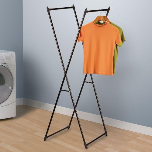  Household Essentials 5277 Laundry Valet Garment Rack | Drying Rack | Bronze