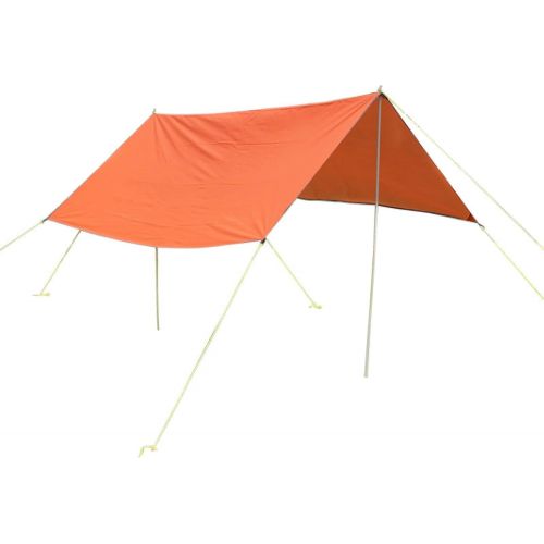  Household Products Outdoors Multifunctional Waterproof Fly Tent Tarp with Tarp Poles, Hammock Rain Fly Tent Tarp, Portable Windproof Snowproof Tarpaulin for Snow Sunshade