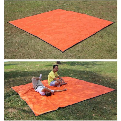  Household Products Outdoors Multifunctional Waterproof Fly Tent Tarp with Tarp Poles, Hammock Rain Fly Tent Tarp, Portable Windproof Snowproof Tarpaulin for Snow Sunshade