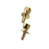 Houseworks, Ltd. Dollhouse Miniature Small Gold-plated Round Drawer Pull Knob by Houseworks