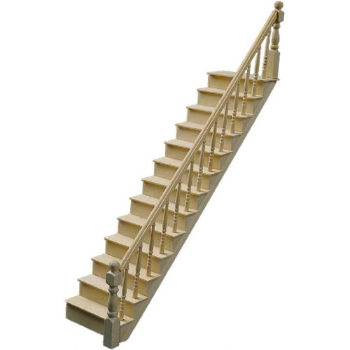  Houseworks, Ltd. Dollhouse Miniature 1:12 Scale Classic Wooden Staircase Kit Stairs Bannister