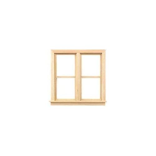 Houseworks, Ltd. Dollhouse Miniature 1/2 Scale Traditional Side-by-Side Window