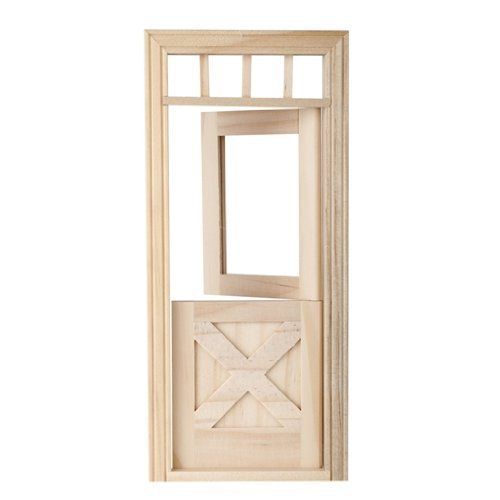  Houseworks, Ltd. Dollhouse Miniature Crossbuck Dutch Door