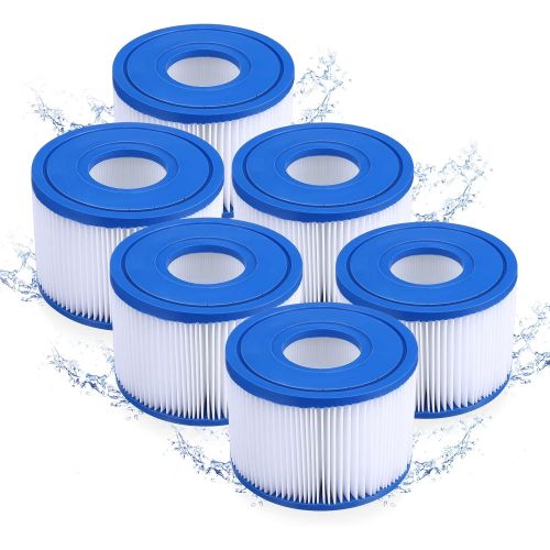  Housmile Swimming Pool Spa Filter for Intex Pool Filters Type S1, Replacement for Intex 29001E Hot Tub Filter Cartridge for Intex S1 PureSpa Filter Pump(6 pcs)