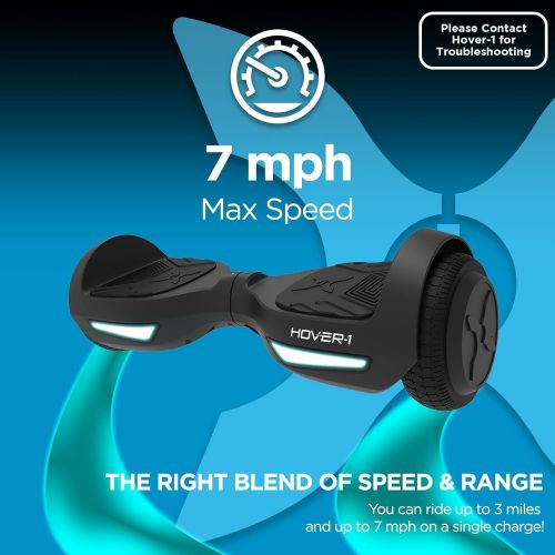  Hover-1 Drive Hoverboard for Kids Self Balancing Electric Hoverboard, Black (H1-Drive)