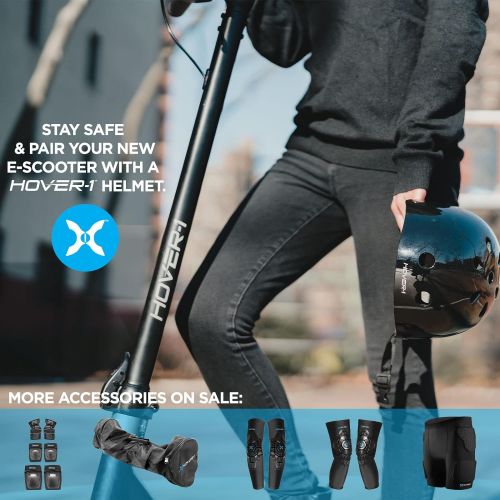  Hover-1 Alpha Electric Kick Scooter Foldable and Portable with 10 inch Air-Filled Tires- Long Range Commuter Scooter 450W Motor, Black, One Size