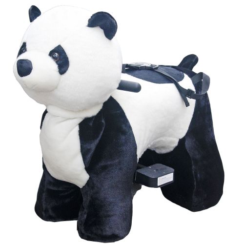  Hoverheart Rechargeable 6V7A Plush Animal Ride On Toy for Kids (3 ~ 7 Years Old) With Safety Belt Panda