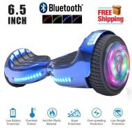 Hoverheart UL2272 Certified Bluetooth TOP LED6.5 Hoverboard Two Wheel Self Balancing Scooter Chrome Blue