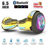 Hoverheart UL2272 Certified TOP LED 6.5 Hoverboard Two Wheel Self Balancing Scooter Chrome GOLD