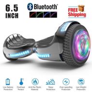 Hoverheart UL2272 Certified LED 6.5 Hoverboard Two Wheel Self Balancing Scooter Chrome Rainbow
