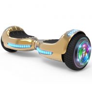 Hoverheart Hoverboard UL2272 Certificatd 6.5 LED Self Balancing Wheel Electric Scooter Chrome Gold