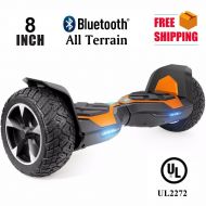 Hoverheart All Terrain Rugged 8.5 Inch Wheels Hoverboard Off-Road Self Balancing Electric Scooter With Bluetooth-Yellow