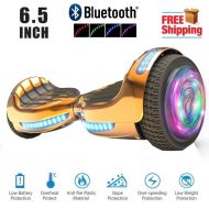 Hoverheart Hoverboard 8 Hummer Auto Self Balancing Wheel Electric Scooter with Built-In Bluetooth Speaker - WHITE