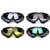 Hovico 4Pcs Ski Goggle, Motorcycle Goggles, Snowboard Goggles, Riding Offroad Protective Combat Tactical Military Goggles