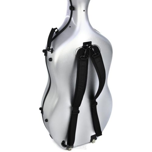  Howard Core CC4500 Scratch-resistant Cello Case - Silver, 4/4 Size