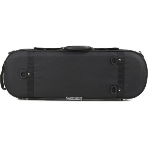  Howard Core CC398 Core Economy Model Oblong Violin Case - Black, 1/2 Size