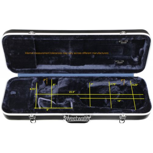  Howard Core CC400 Oblong Thermoplastic Violin Case - 4/4 Size