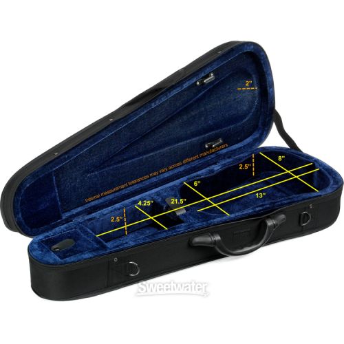  Howard Core CC397 Shaped Violin Case - 1/2 Size