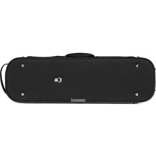  Howard Core CC500 Violin Suspension Case - Black Exterior/Wine Red Interior, 4/4 Size