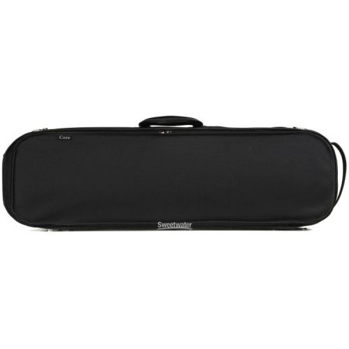  Howard Core CC500 Violin Suspension Case - Black Exterior/Wine Red Interior, 4/4 Size