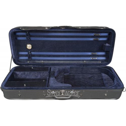  Howard Core CC398V Core Economy Model Oblong Viola Case - Black, 4/4 Size