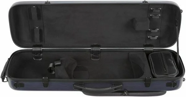  Howard Core CC450 Oblong Scratch-resistant Violin Case - Blue, 4/4 Size