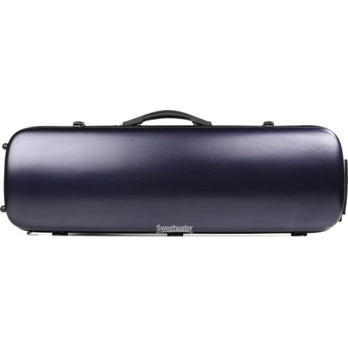  Howard Core CC450 Oblong Scratch-resistant Violin Case - Blue, 4/4 Size