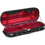 Howard Core CC575V Oblong Viola Suspension Case - Black Exterior/Wine Red Interior, 15-16.5-inch