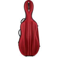 Howard Core CC490W Cello Case - Red, 4/4 Size