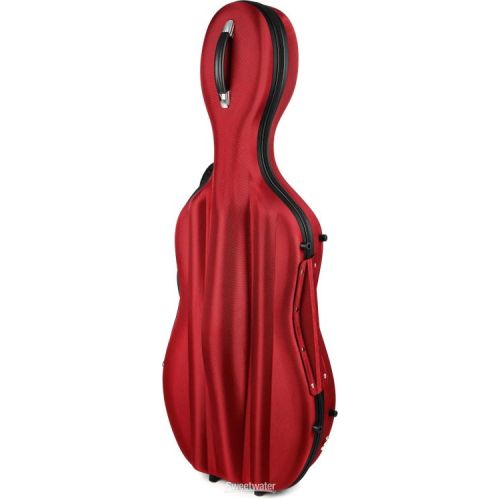  Howard Core CC490W Cello Case - Red, 4/4 Size