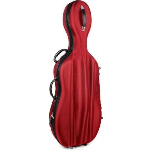  Howard Core CC490W Cello Case - Red, 4/4 Size