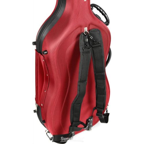  Howard Core CC490W Cello Case - Red, 4/4 Size