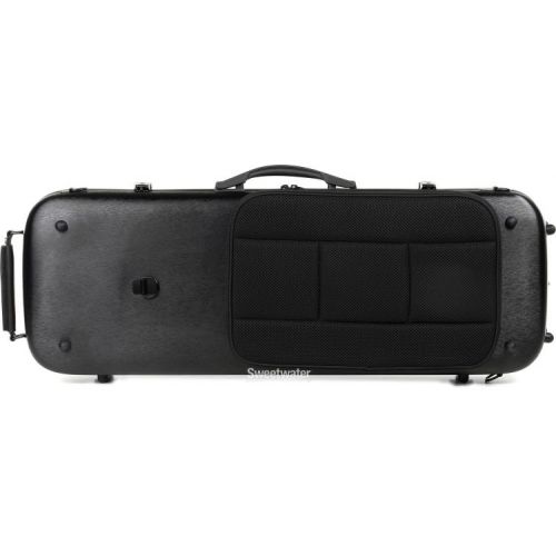  Howard Core CC450V Oblong Scratch-resistant Viola Case - Solid Black, Adjustable 15-16.5 inches