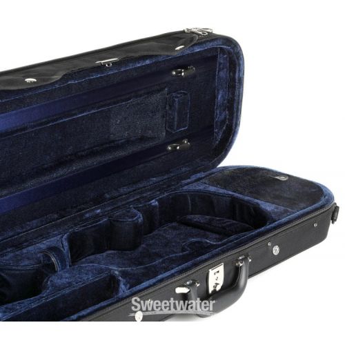  Howard Core CC398 Core Economy Model Oblong Violin Case - Black, 3/4 Size