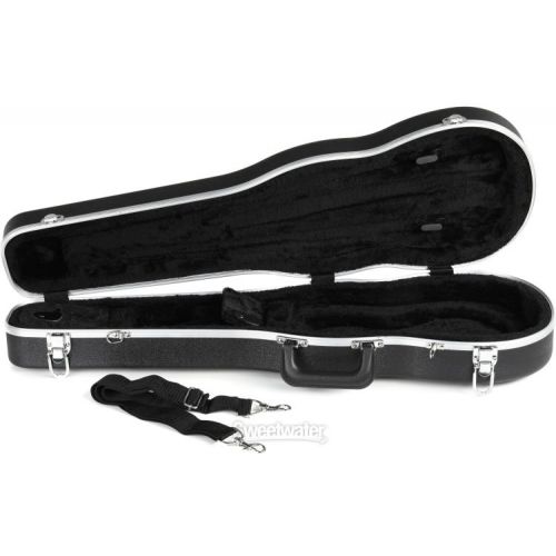  Howard Core CC400S Thermoplastic Suspension Violin Case - Black, 4/4 Size