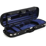 Howard Core CC500 Violin Suspension Case - Black Exterior/Blue Interior, 4/4 Size