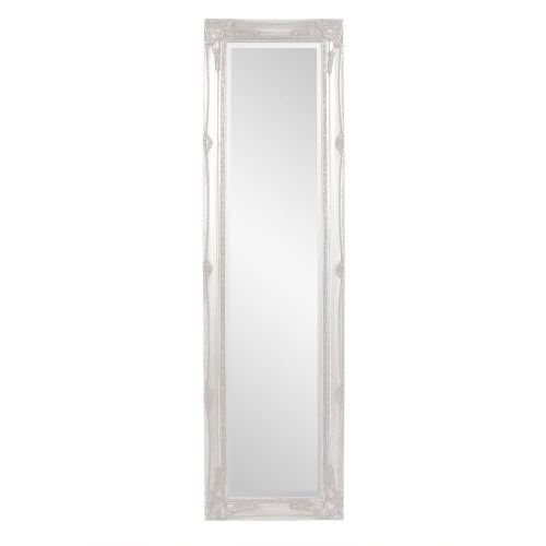  Howard Elliott Collection Howard Elliott 57028 Queen Ann Mirror, Standing, Glossy White