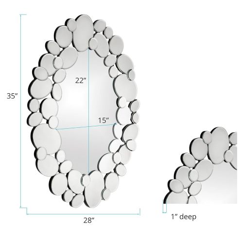  Howard Elliott Collection Howard Elliott 11087 Stratus Mirror, Oval