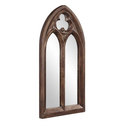  Howard Elliott Collection Howard Elliott 43124 Basilica Arched Mirror, Narrow, Tuscan Brown